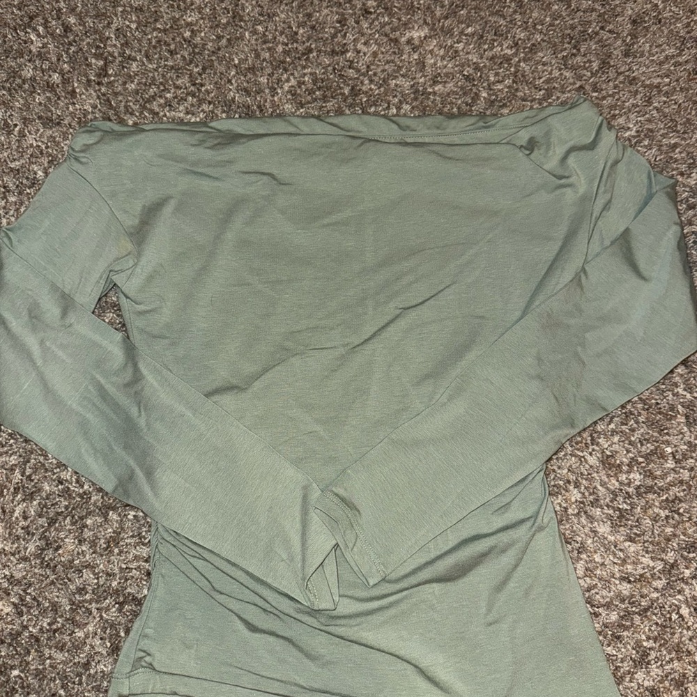 Abercrombie & Fitch Green Asymmetrical Top